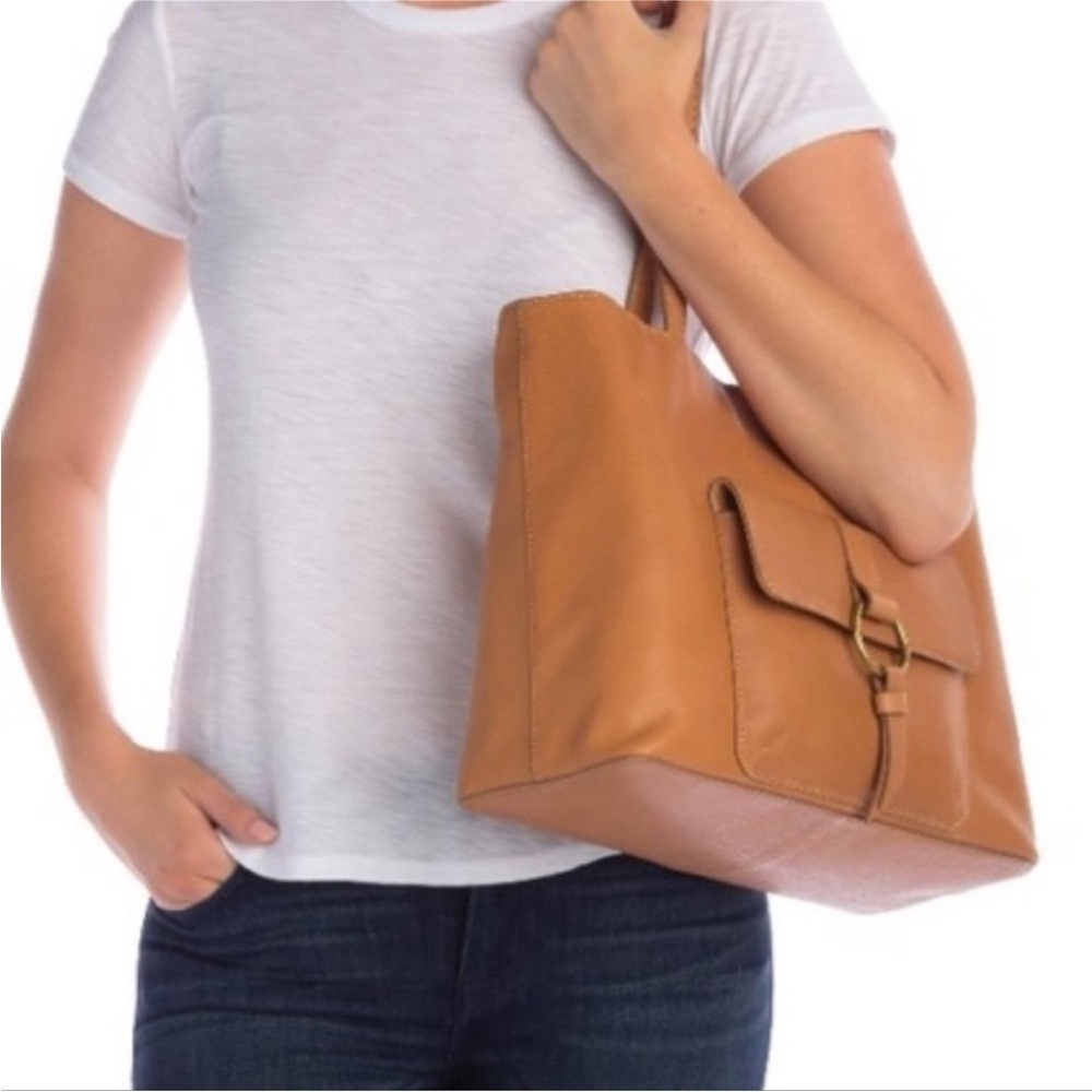 Frye Madison Harness Leather Tote Bag